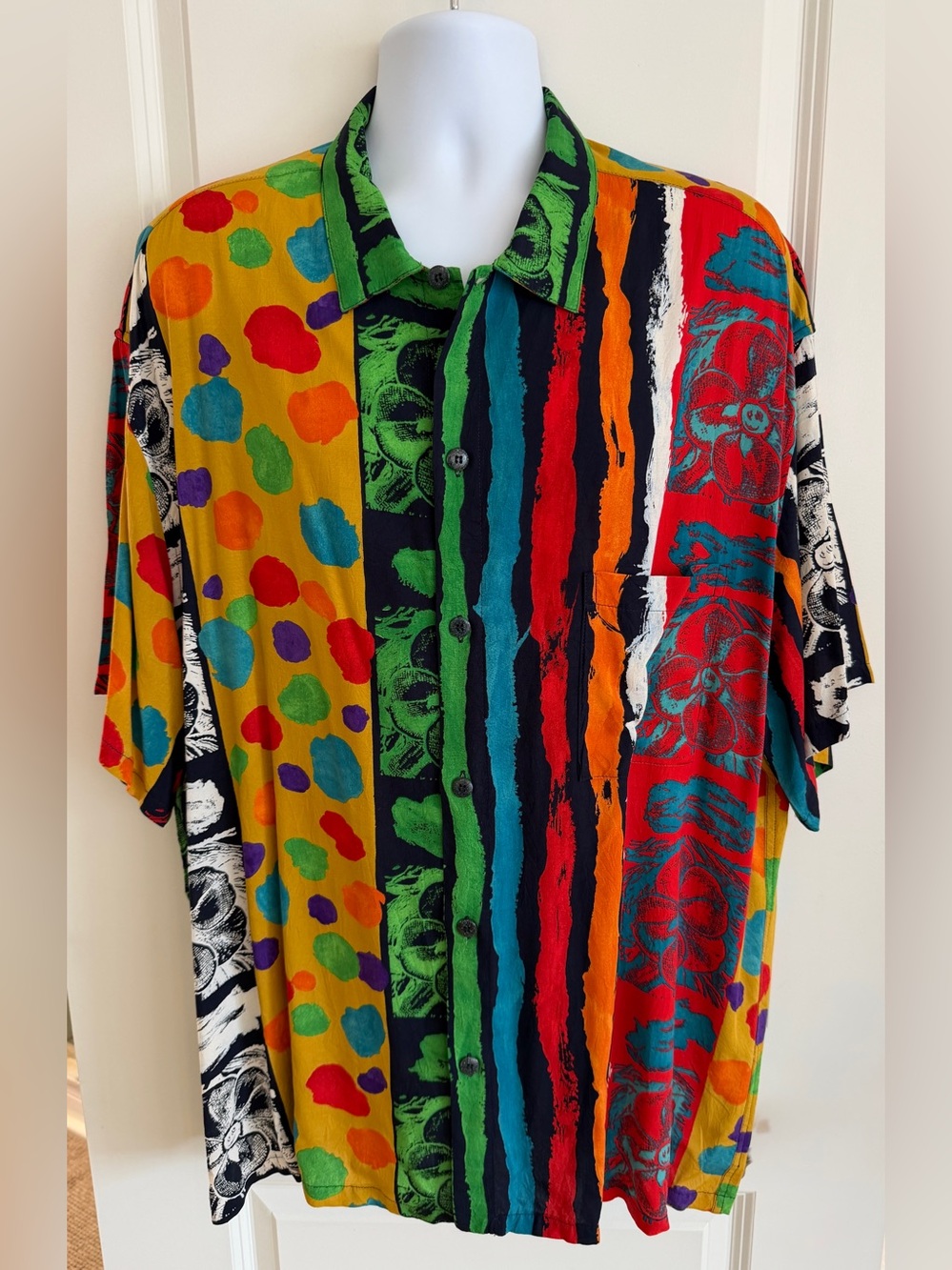Jams World Men’s Hawaiian Aloha Short Sleeve Shirt, XXL, “Rainier”, Great Cond.